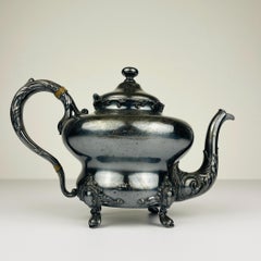 Antique silver plated teapot by Barbour Silver Company, USA, end of the 19th