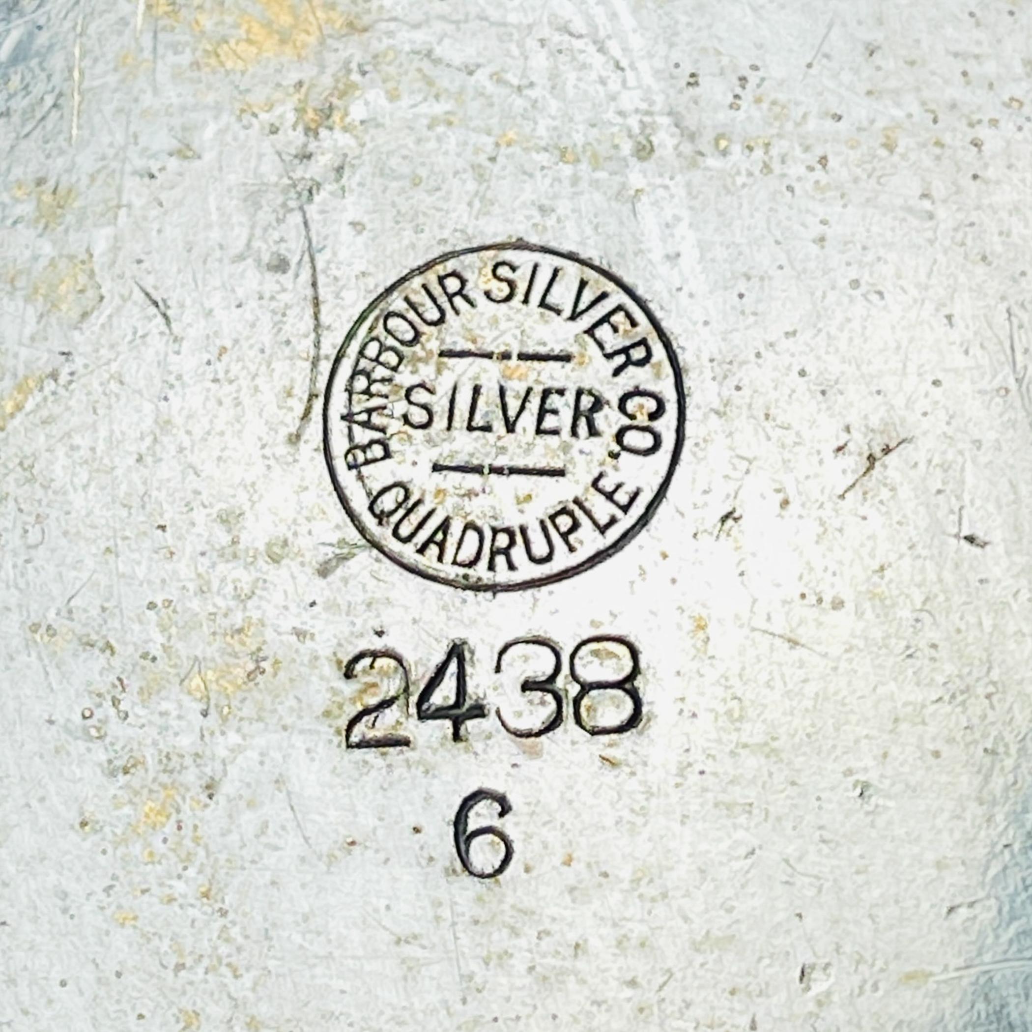 Antigua tetera plateada de Barbour Silver Company, EE.UU., finales del siglo XIX en venta 2