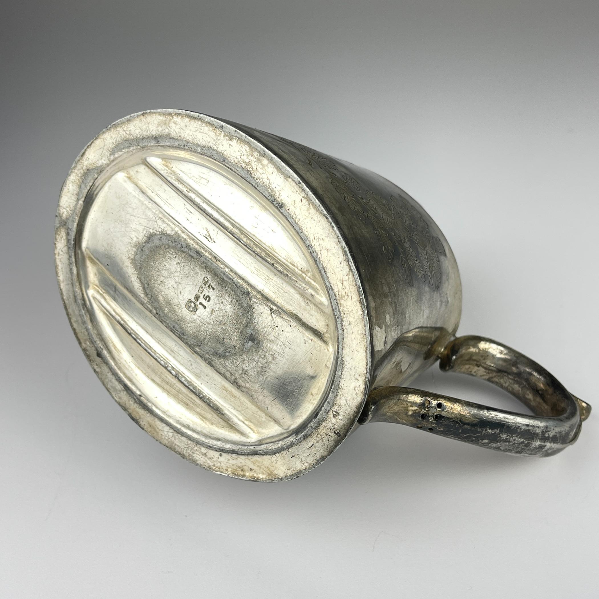 19th Century Antique silver plated teapot by Sheffield, England, 1890-1910s For Sale