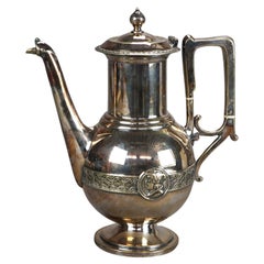 Antigua tetera plateada C1890