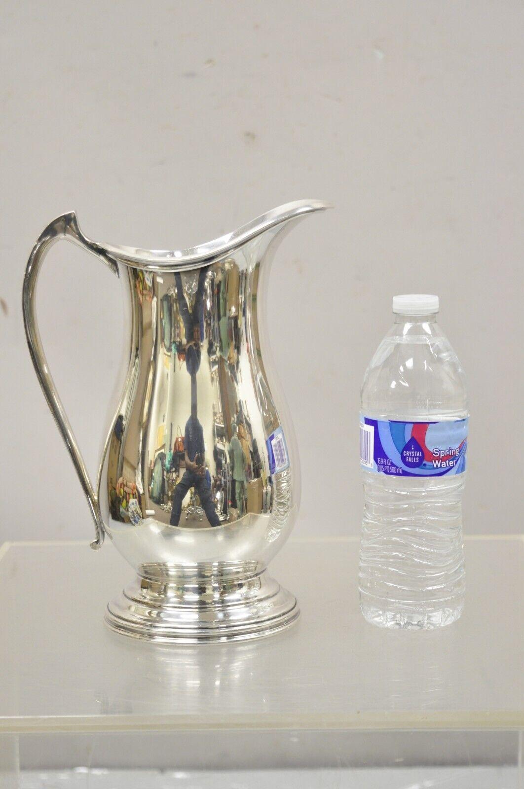 Antique Silver Plated Victorian Water Pitcher By The Sheffield Silver Co For Sale 5