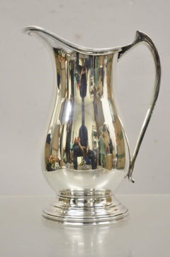 Antiker versilberter viktorianischer Wasserkrug von Sheffield Silver Co