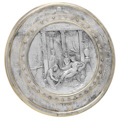 Antico caricatore da parete placcato in argento di Morel-Ladeuil per Elkington & Co., 1877