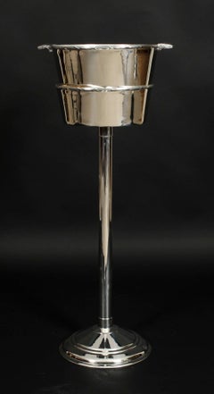 Antique Silver-plated Wine / Champagne Cooler Stand Mappin & Webb 1920s