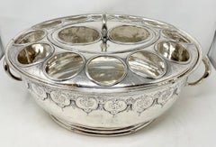 Antique Silver-Plated Wine & Champagne Cooler with Rack Insert, Circa 1890-1920.