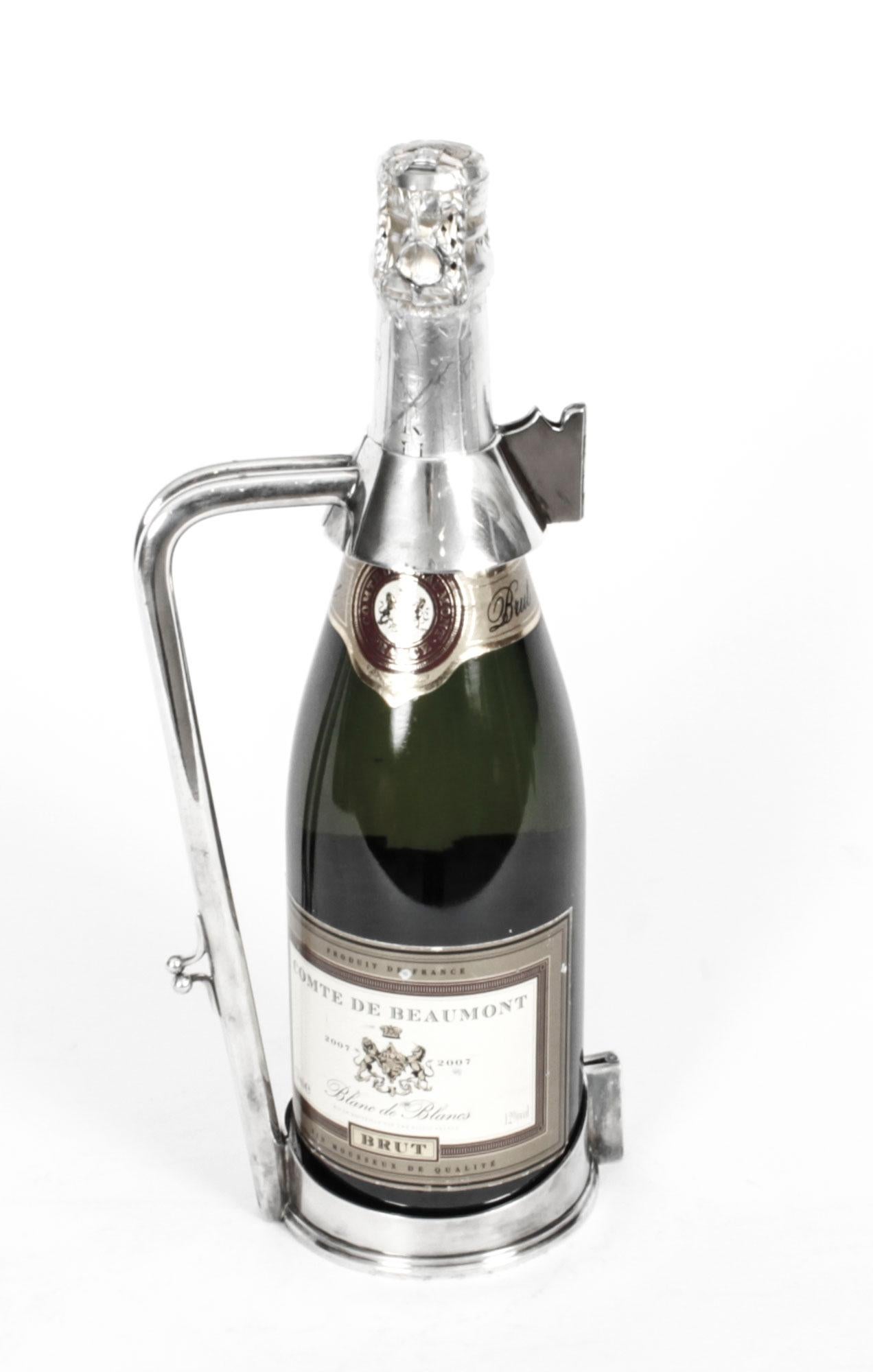 Antiker versilberter Wein-Champagnergefäß von Mappin & Webb, 19. Jahrhundert im Angebot 1
