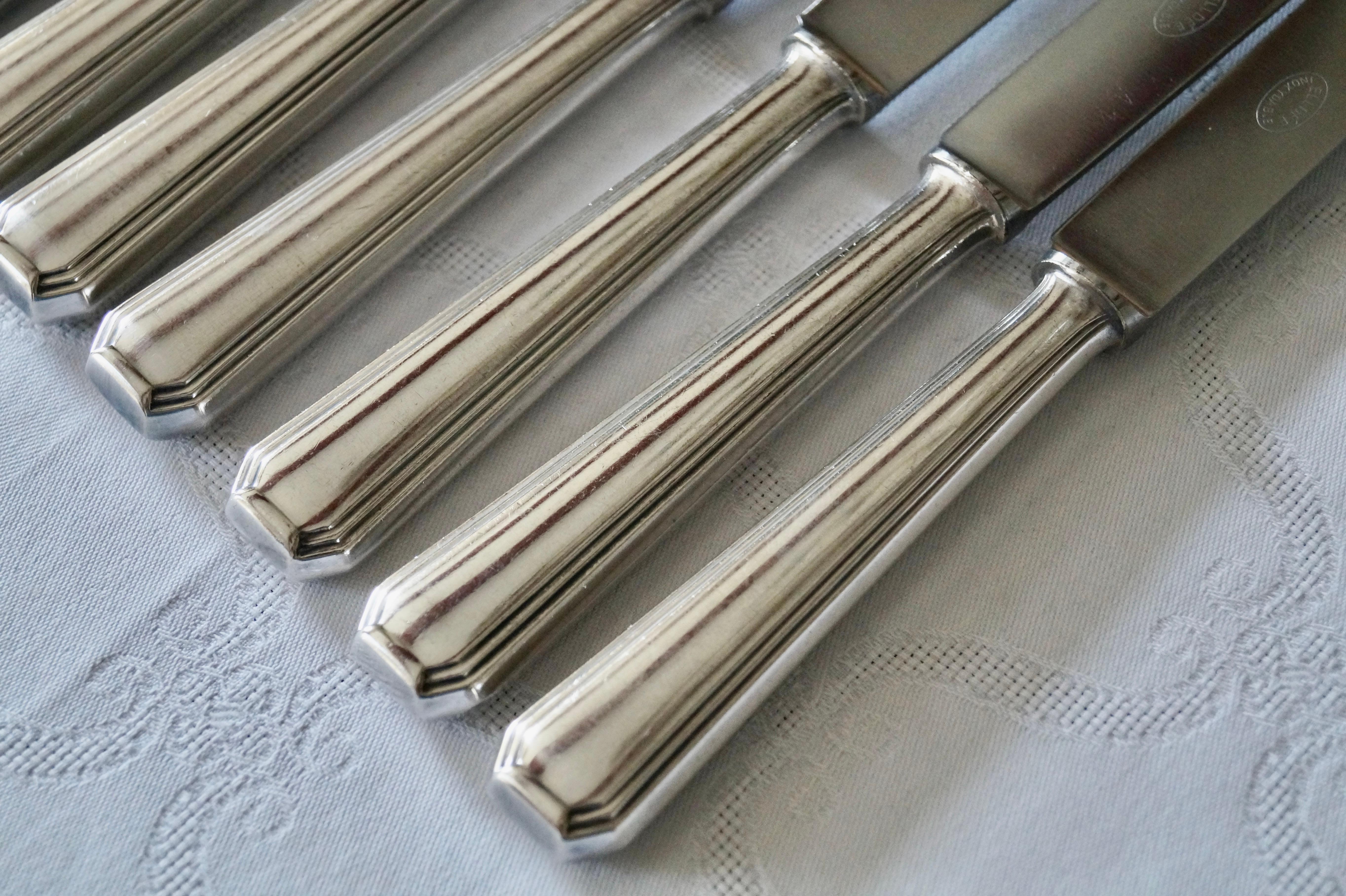 Antique Silver Plated WISKEMANN Cutlery flatware set 