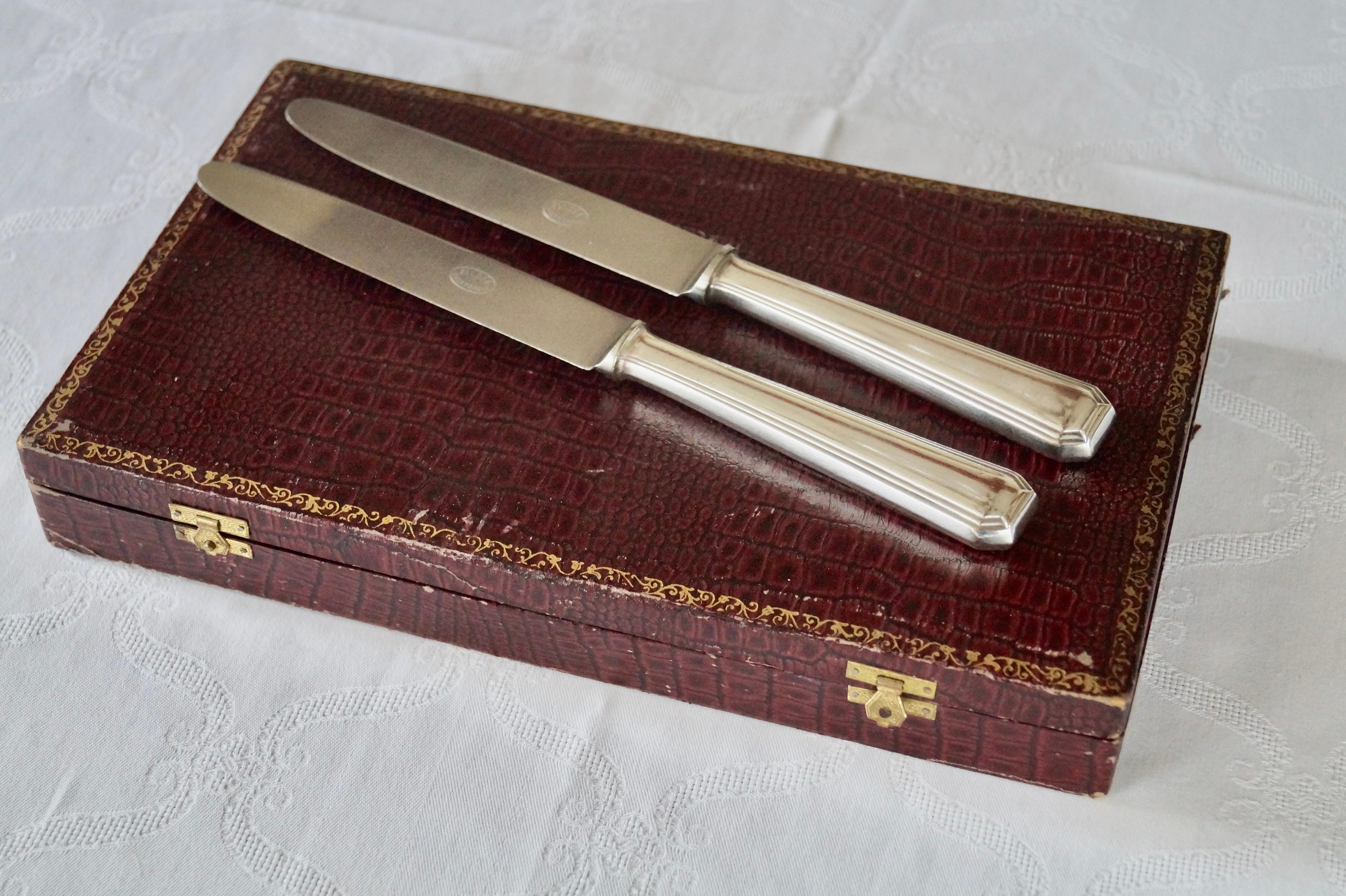 Antique Silver Plated WISKEMANN Cutlery flatware set 