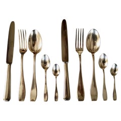 Antique Silver Plated WISKEMANN Cutlery flatware set "ART DECO"