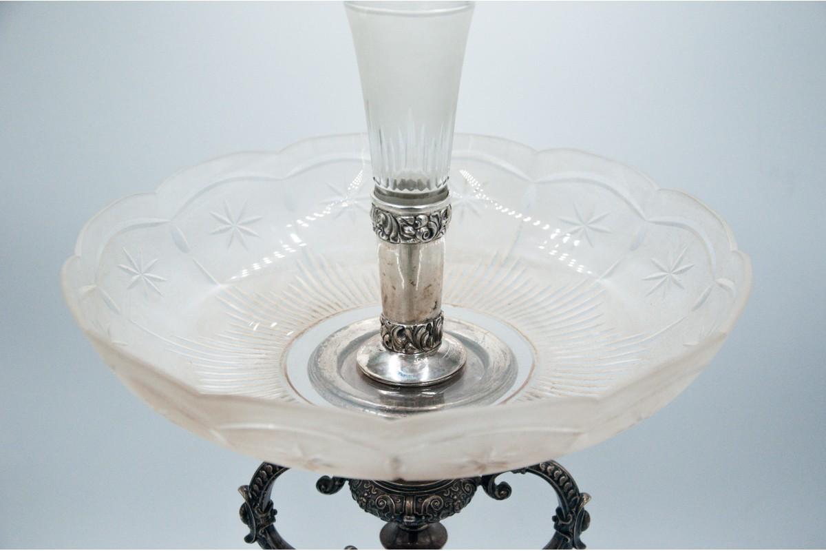 Antique Silver Platter, Silver Probe 800 For Sale 7