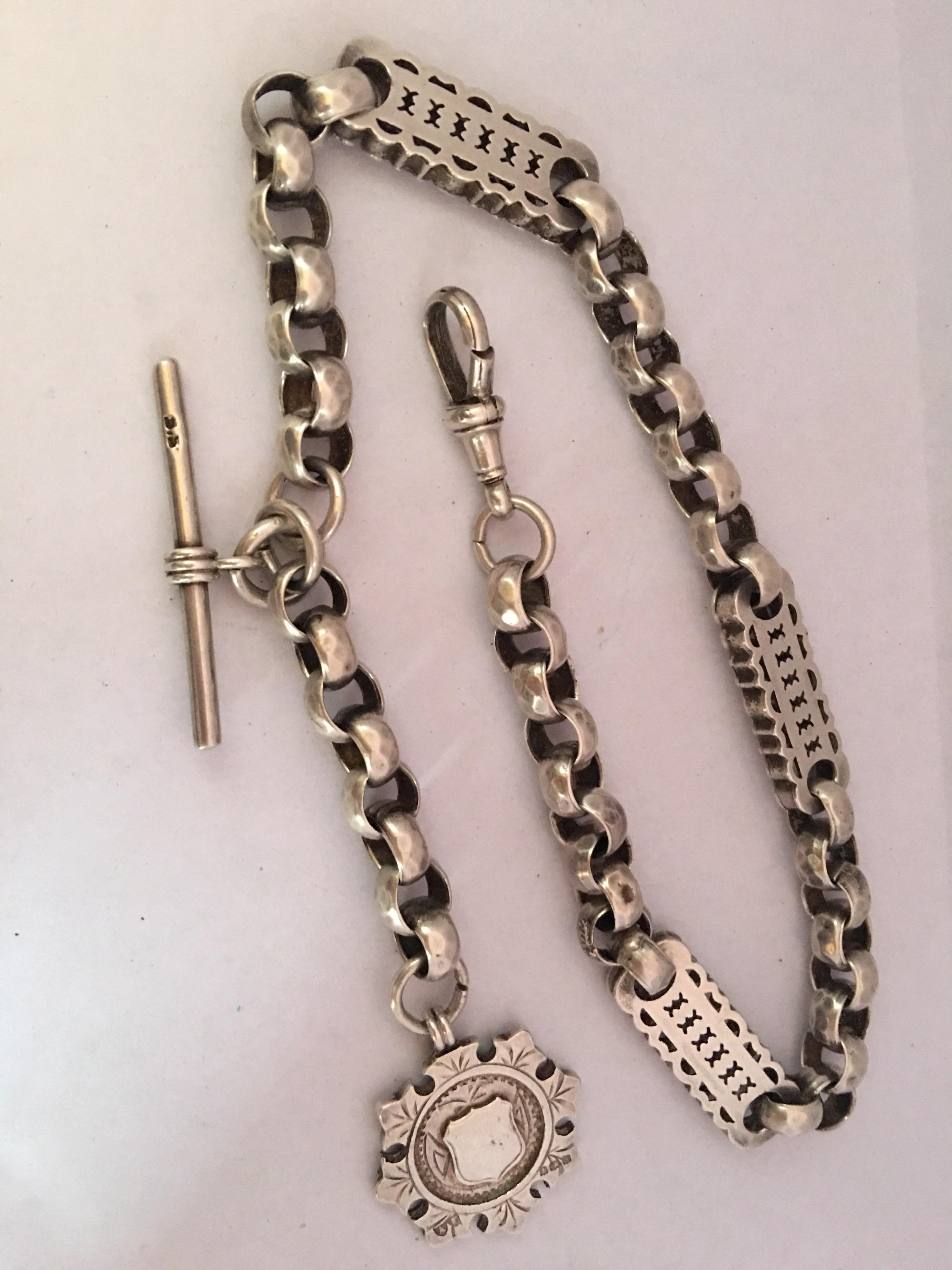 Antique Silver Pocket Watch Chain at 1stDibs