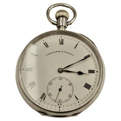 Antike Silber Taschenuhr datiert 1913 London Parkinson & Frodsham