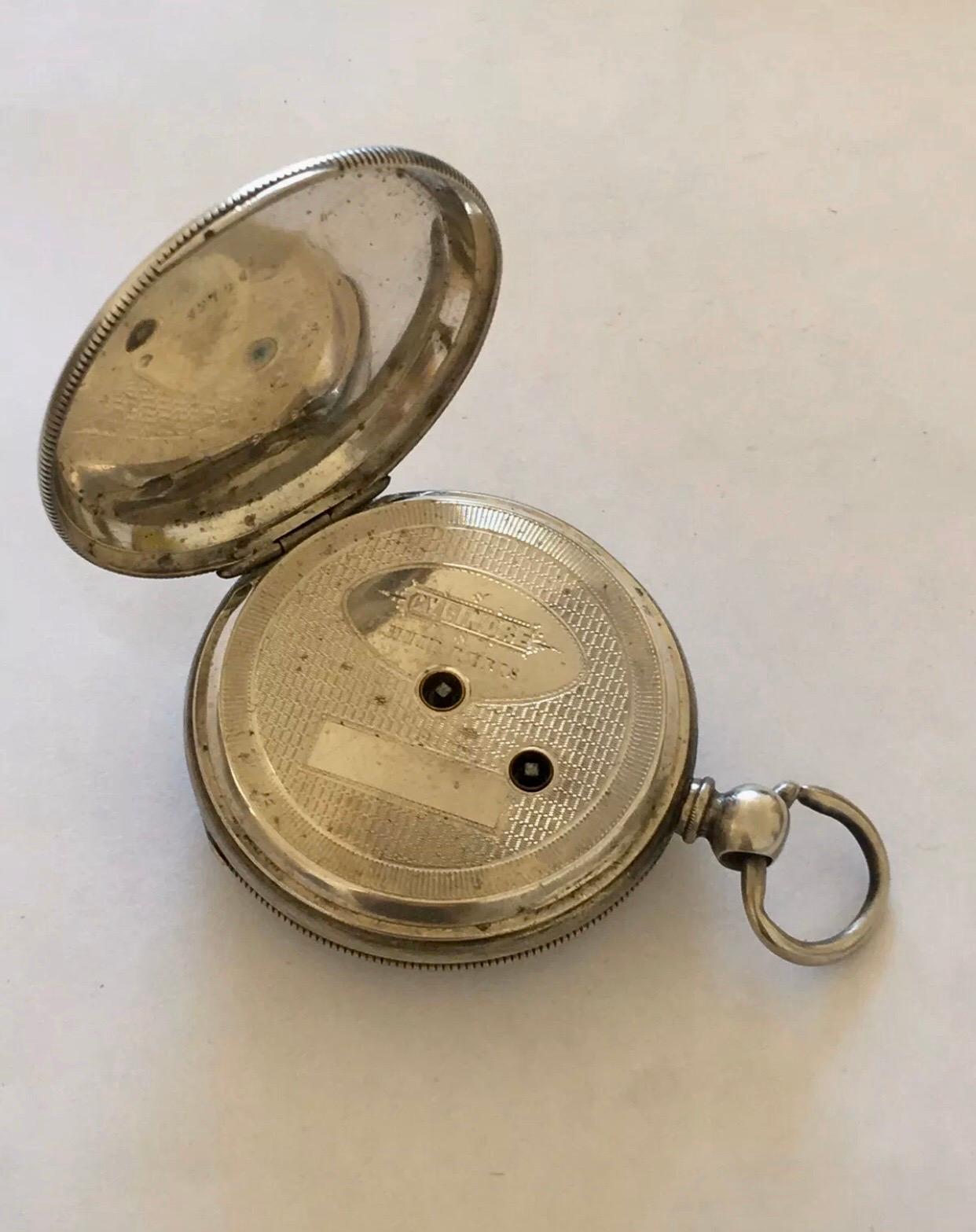 silver pocket watch antique