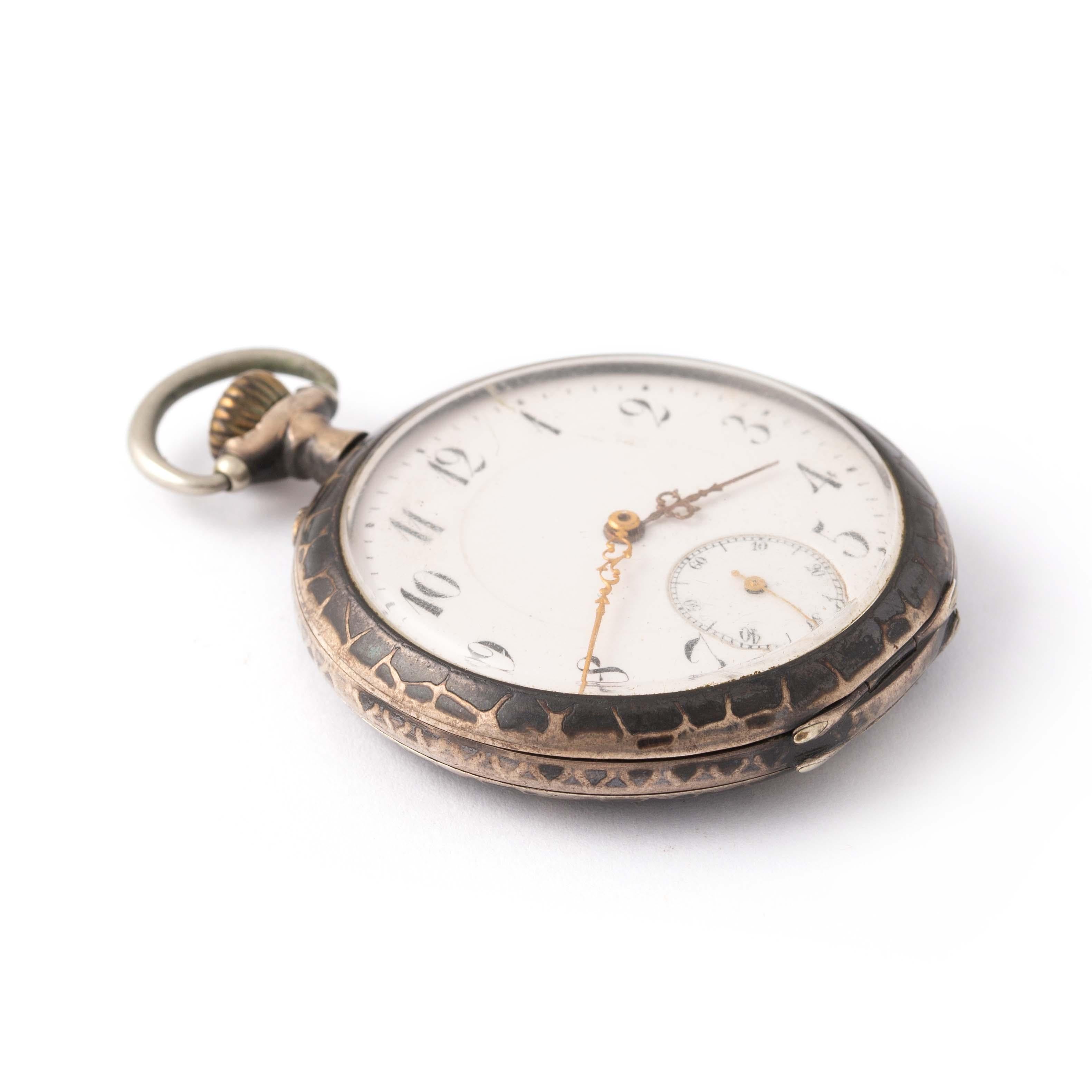 silver pocket watch vintage