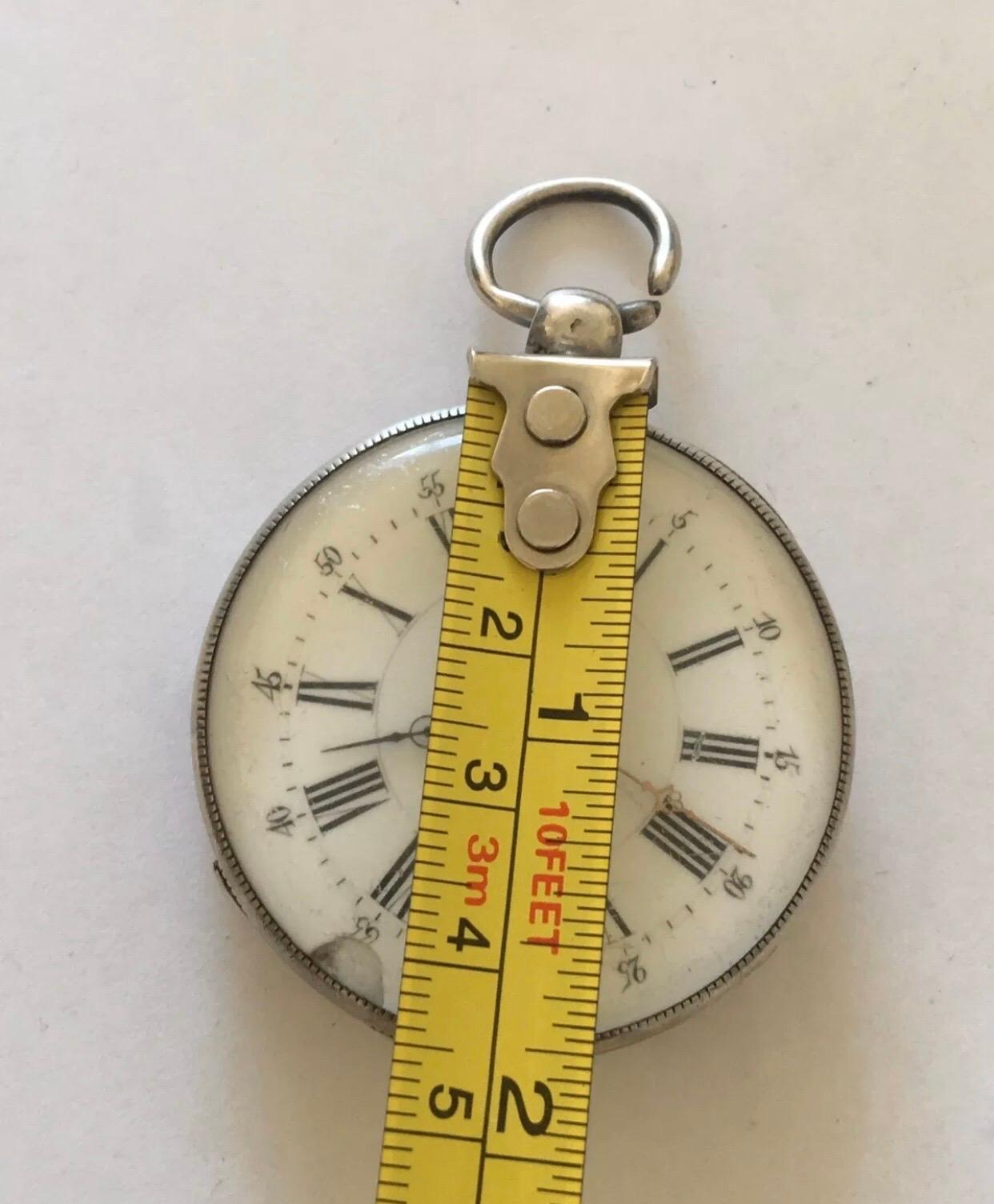 Antique Silver Pocket Watch In Fair Condition For Sale In Carlisle, GB