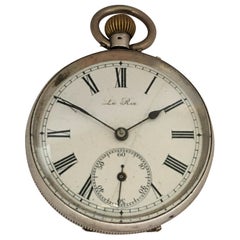 Antique Silver Pocket Watch Signed Le Roi