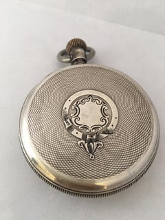 Antique Silver Pocket Watch Signed the Waterbury Watch Co