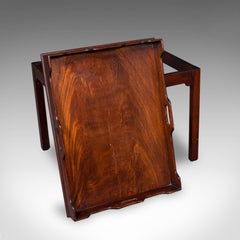 Antique Silver Presentation Tray Table, English, Side, Afternoon Tea, Victorian