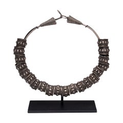Antique Silver Ring Necklace, Miao Minority, Early 20th Century