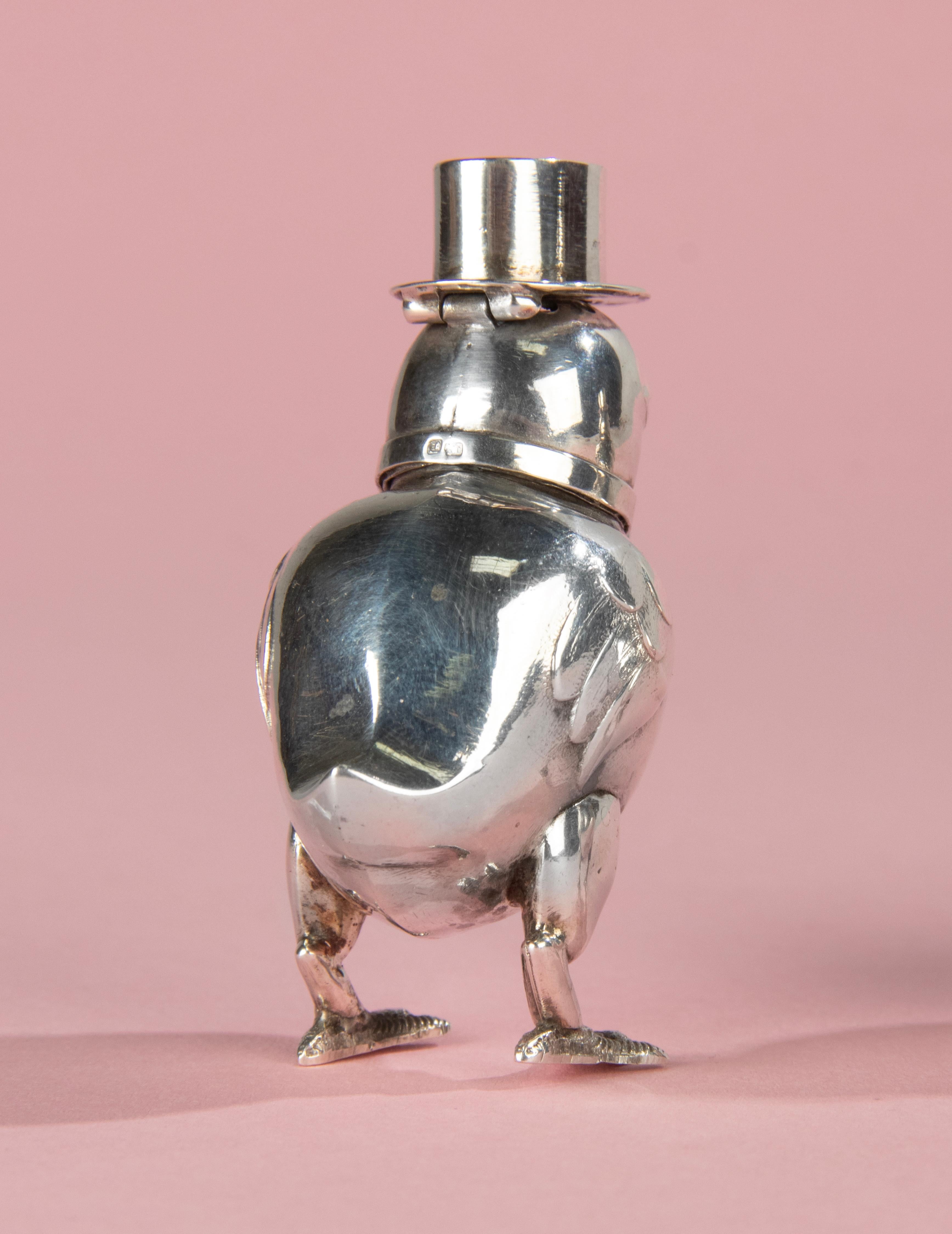 French Antique Silver Salt and Pepper Pots  For Sale