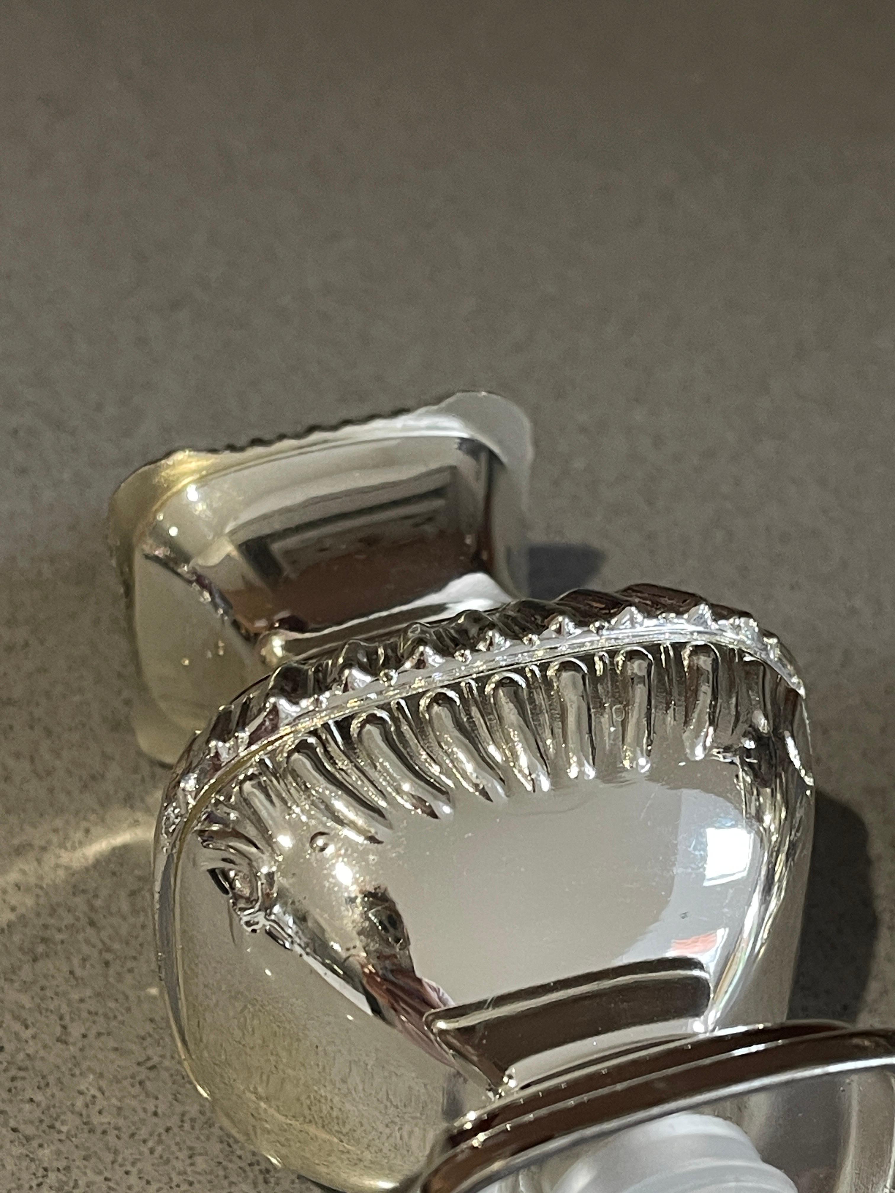 Ferronnerie A Silver Silver Salt Shaker Style Rococo, Pair of Decorative Pepper Shaker Sale  en vente