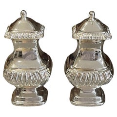 A Silver Silver Salt Shaker Style Rococo, Pair of Decorative Pepper Shaker Sale