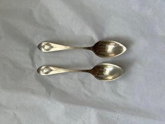 Antique Silver Sharp Spoons Set Galt Vintage Estate Eagle Washington DC Capitol