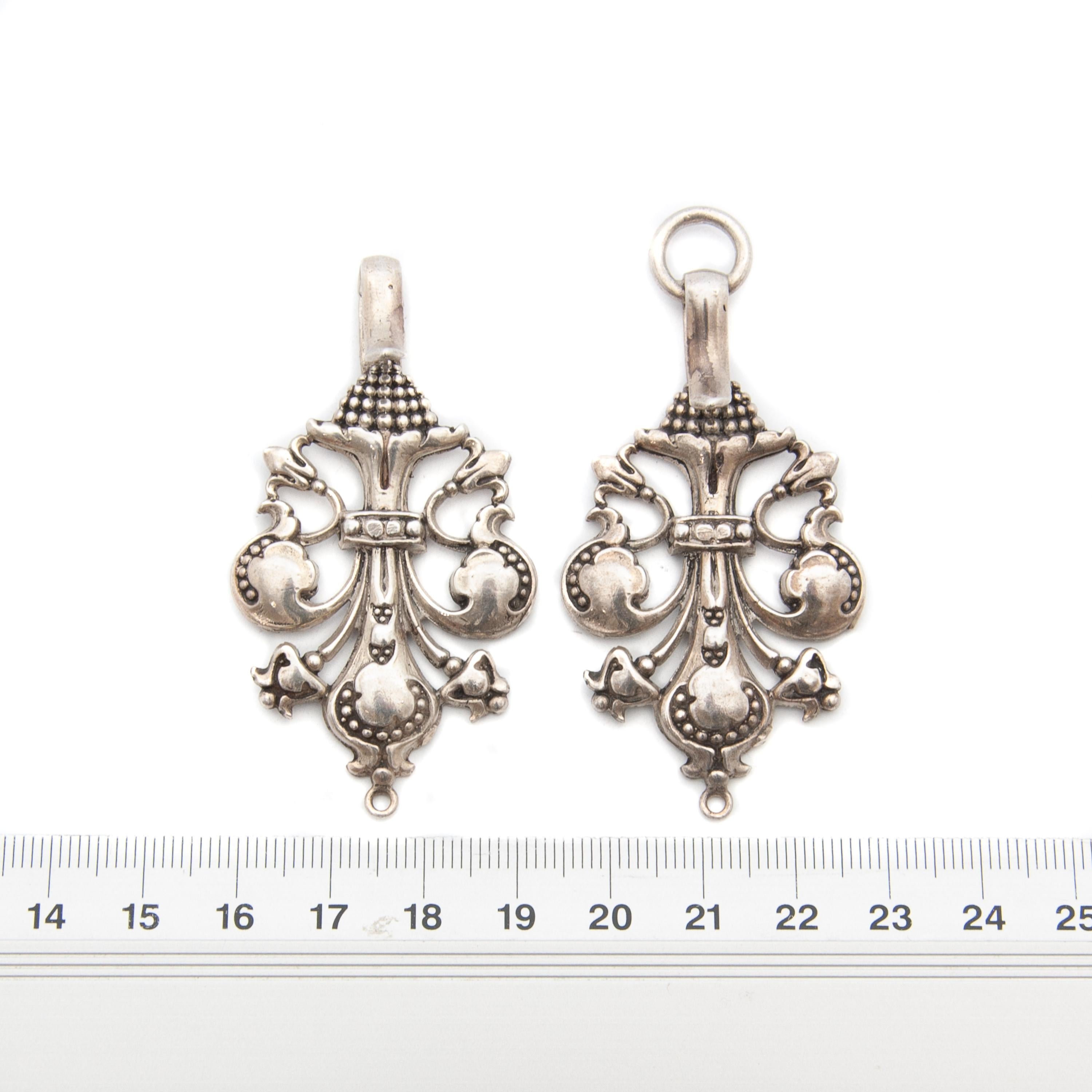 Antique Silver Shawl Buckle, Late 19th Century For Sale 4