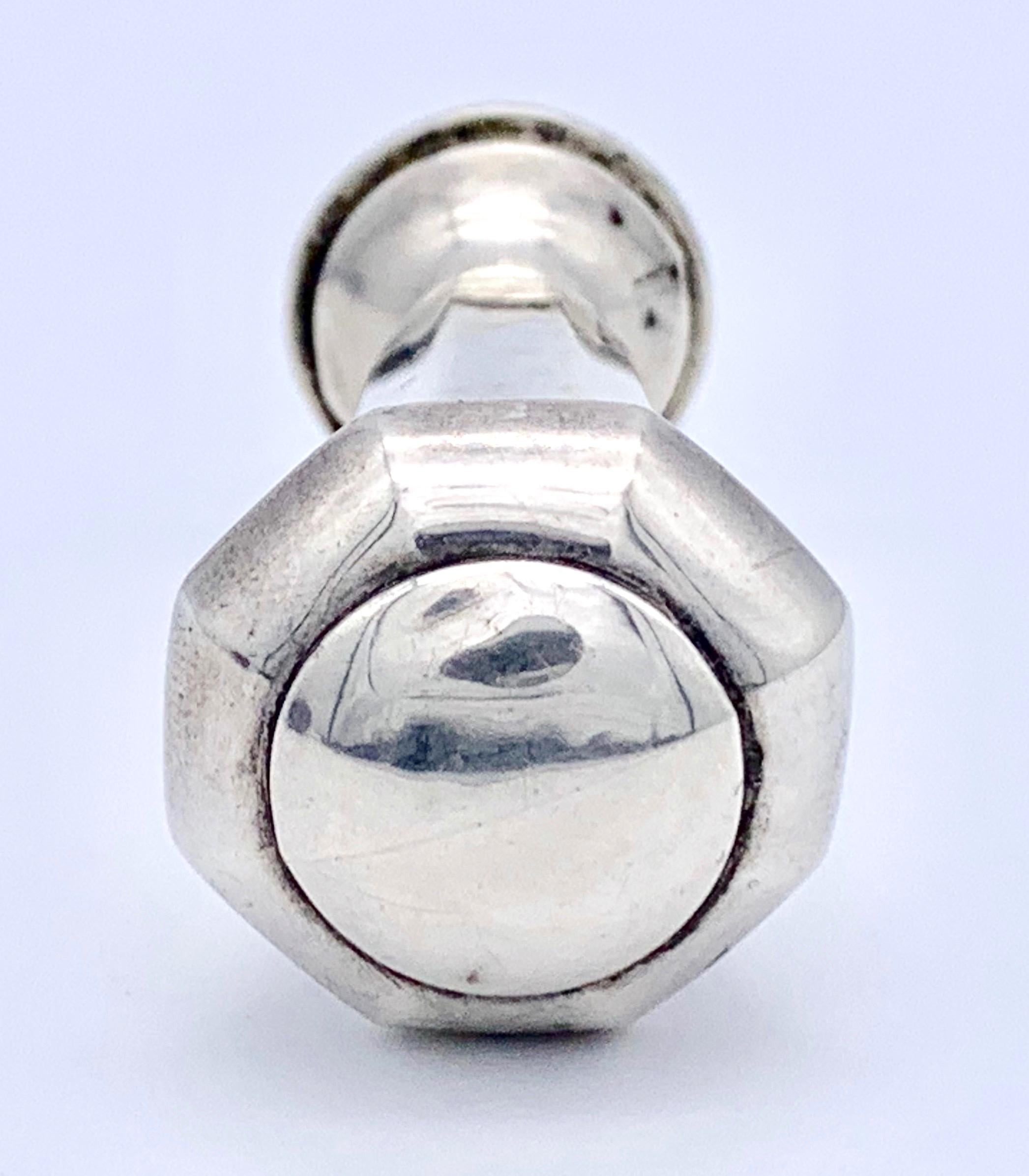 High Victorian Antique Silver Signet Seal Love Motto Bird Cage Flowers