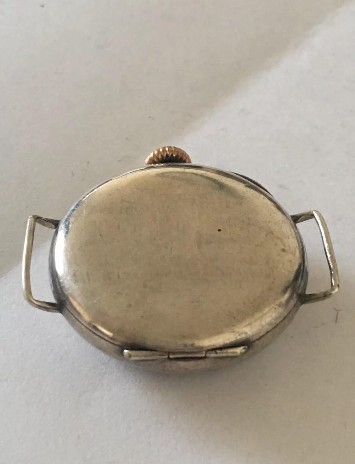 Antique Silver Small Trench Watch 5