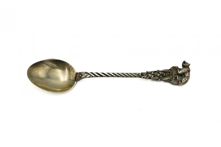 Antique silver spoon, Switzerland - Berne, late 19th century. For Sale at  1stDibs