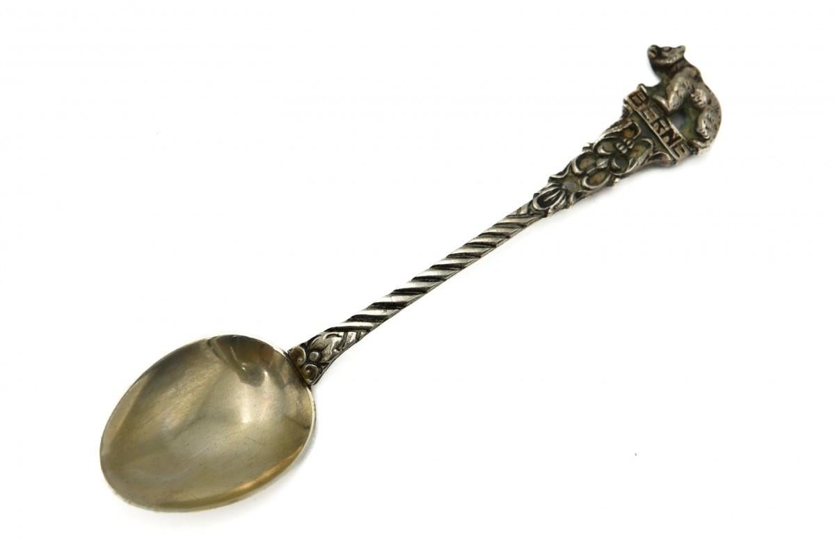 Swiss Antique silver spoon, Switzerland - Berne, late 19th century. For Sale