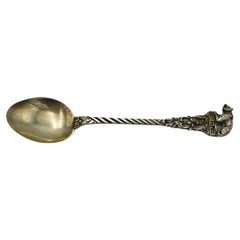 Antique silver spoon, Switzerland - Berne, late 19th century.