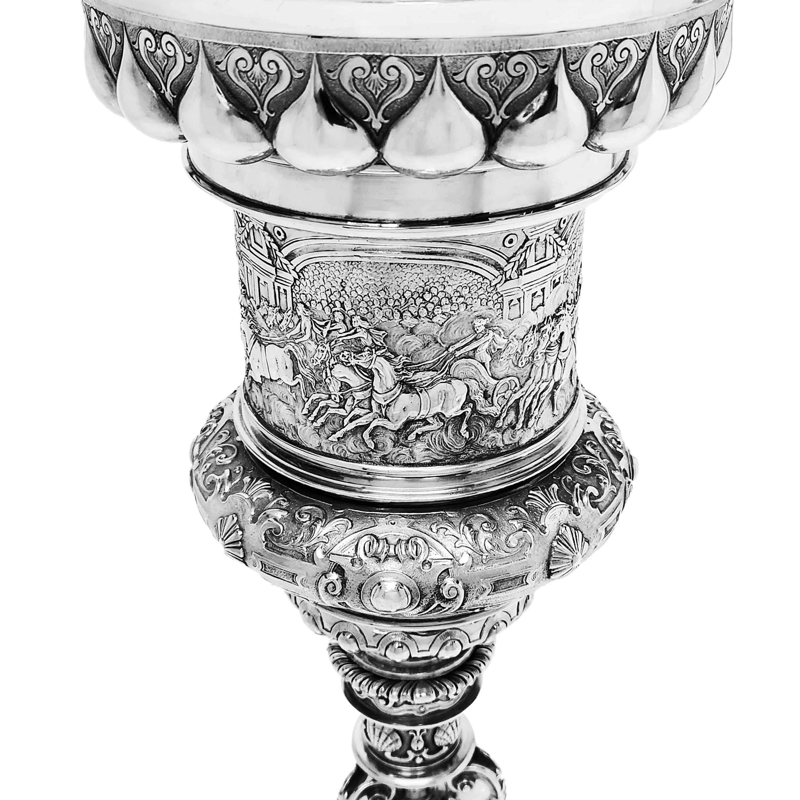 Antique Silver Steeple Cup Lidded Cup & Cover 1902 17th Century Style  In Good Condition For Sale In London, GB
