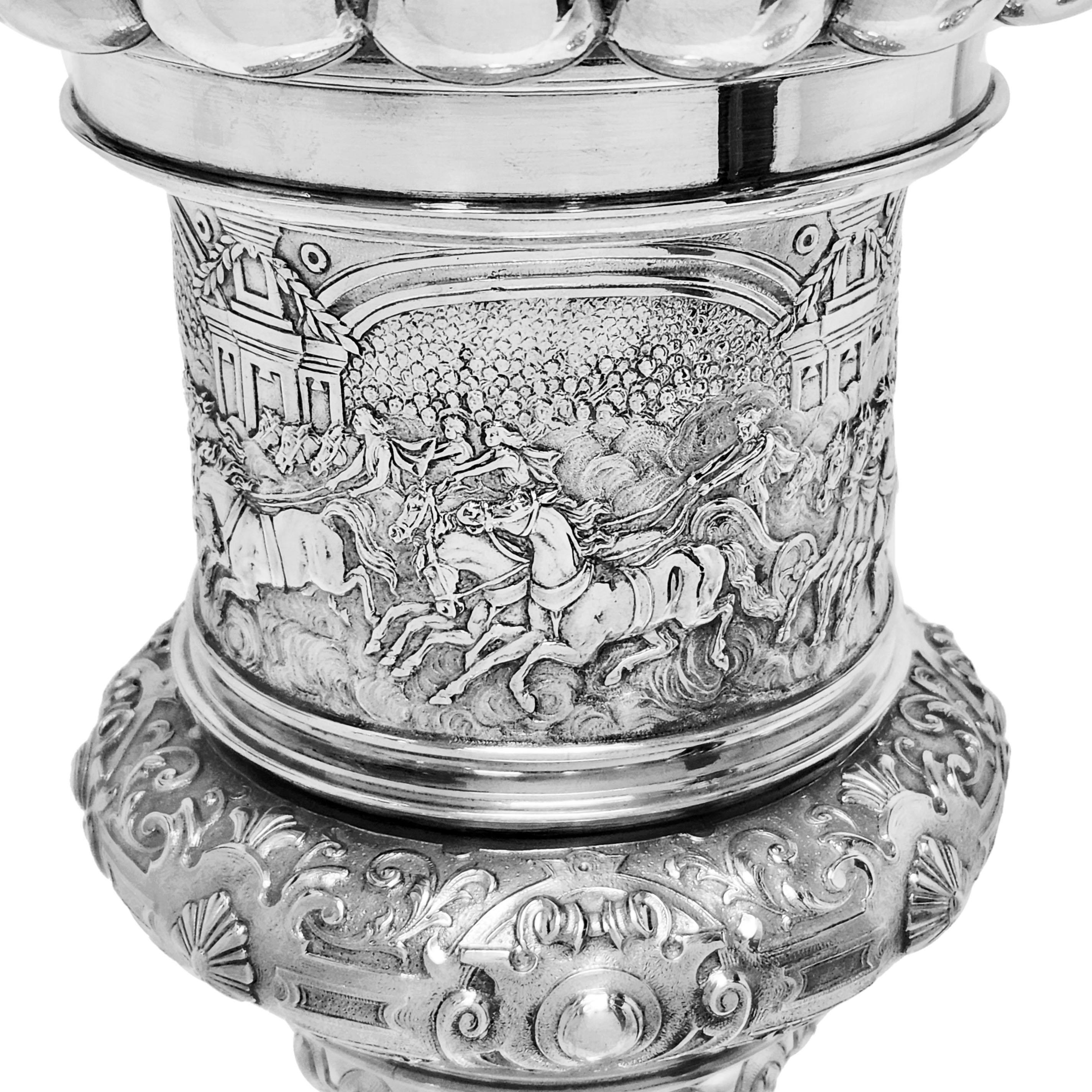 Antique Silver Steeple Cup Lidded Cup & Cover 1902 17th Century Style  For Sale 2