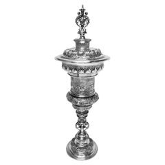 Antique Silver Steeple Cup Lidded Cup & Cover 1902 17th Century Style 