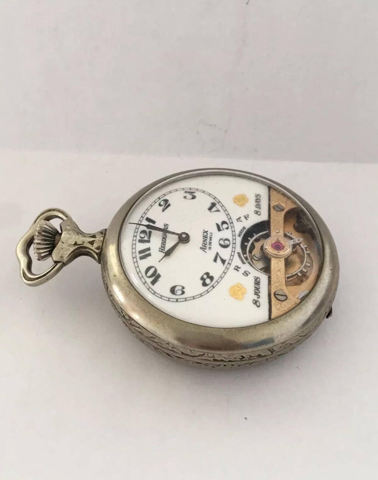 montre gousset hebdomas 8 jours