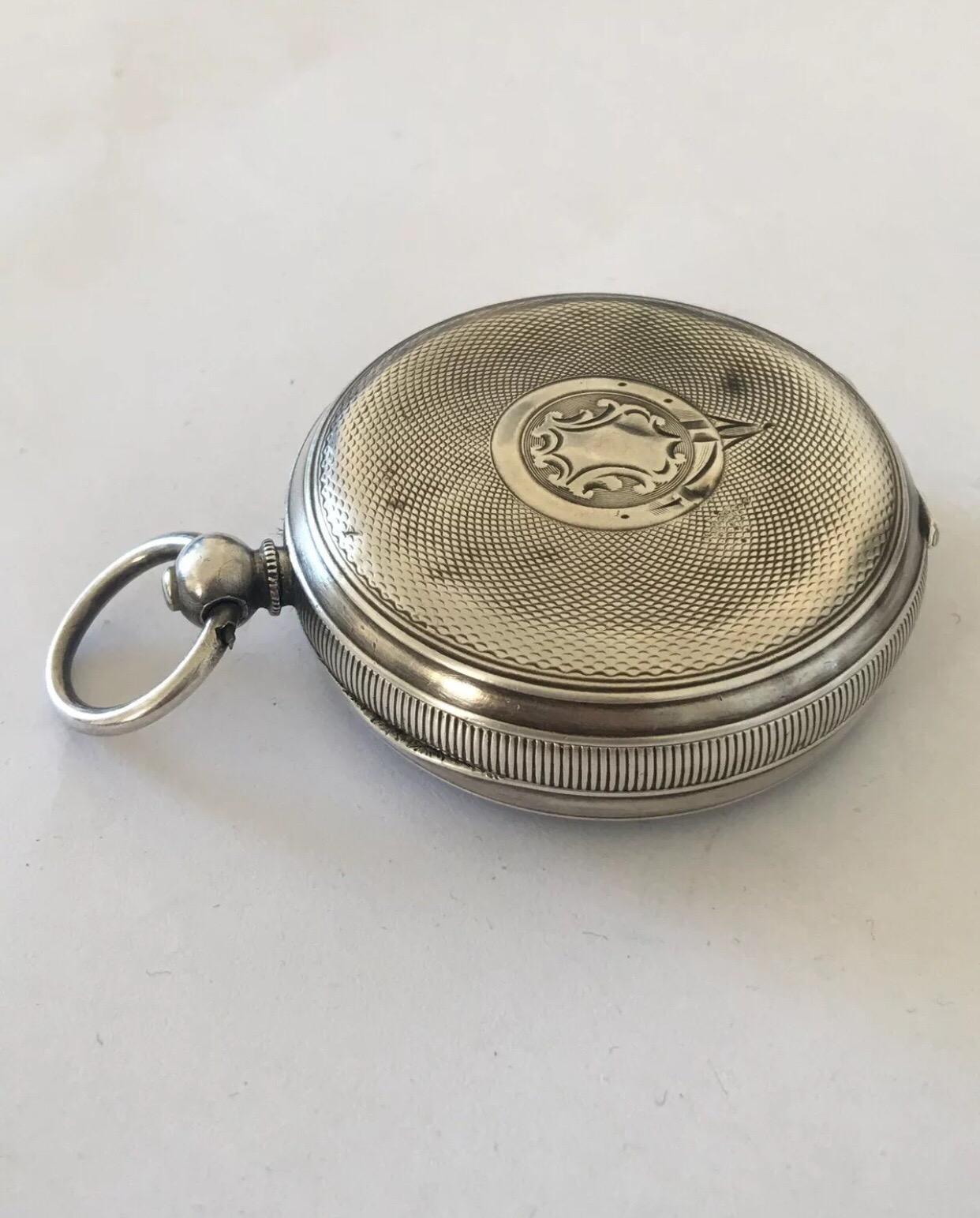 Antique Silver Swiss Made Pocket Watch Signed H. Samuel Manchester Acme Lever 2