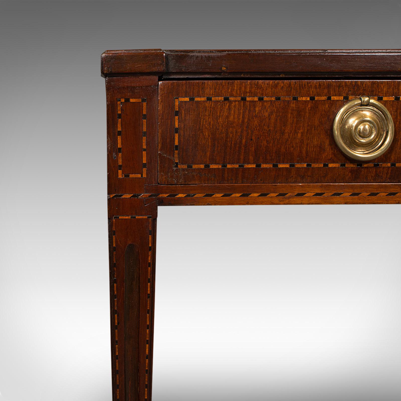 Antique Silver Table, English, Inlaid, Display, Writing Desk, Georgian, C.1780 For Sale 5