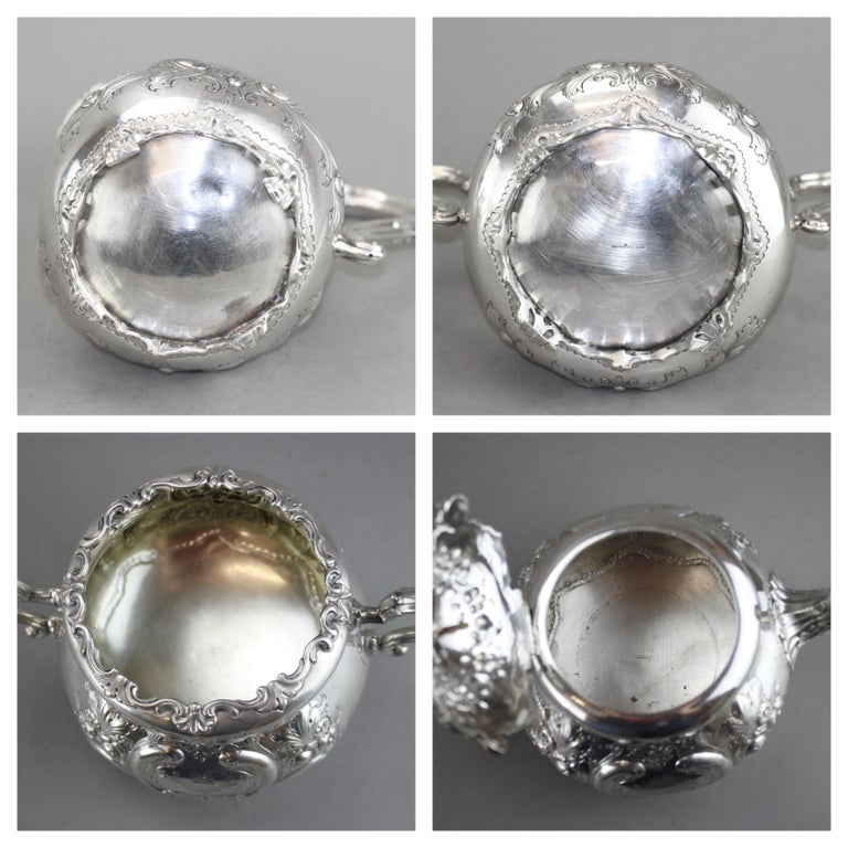 Antique Silver Tea Service Set, by Charles Lambe, Made in Dublin 1900