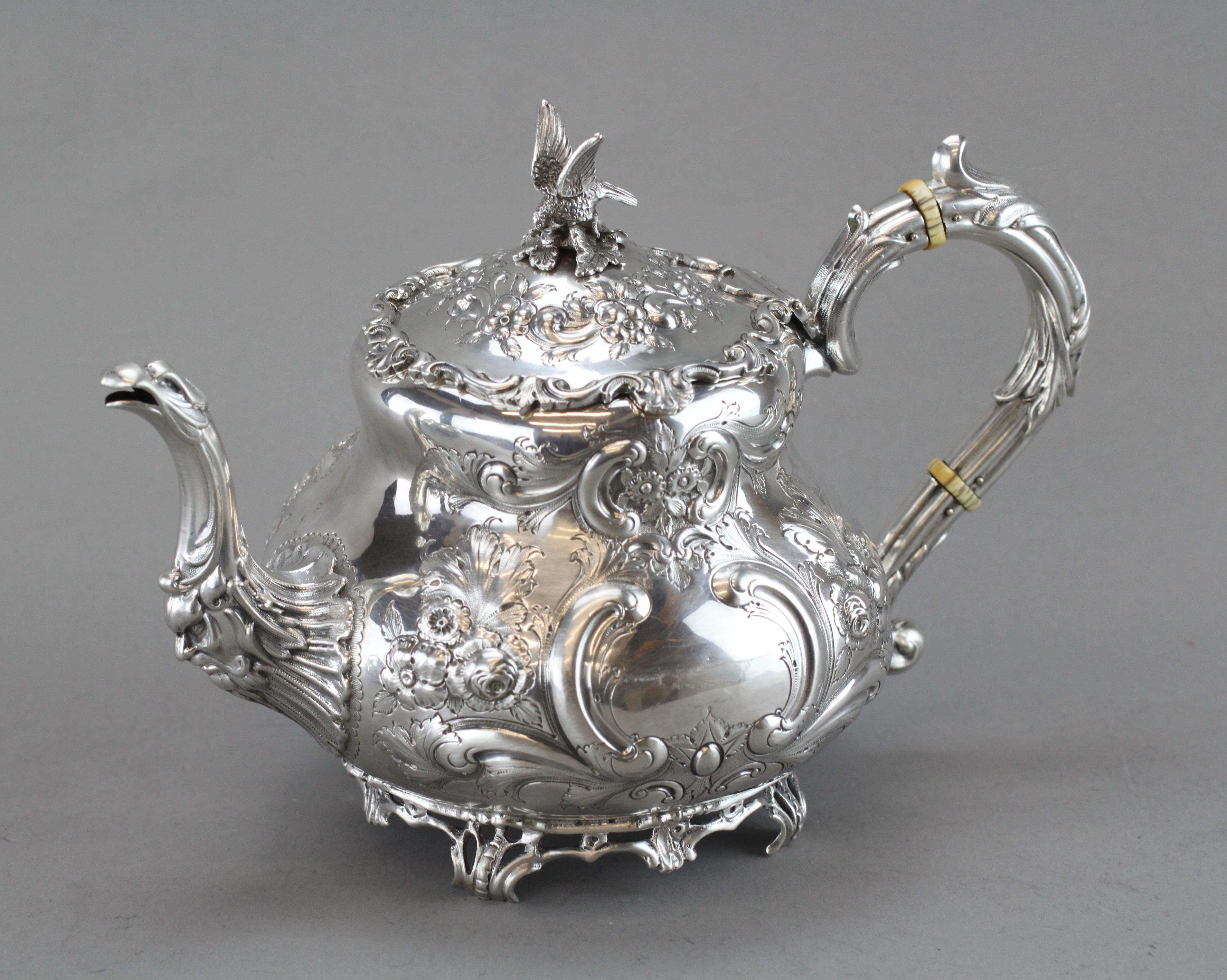 Antikes silbernes Teeservice von Charles Lambe:: hergestellt in Dublin 1900 für Damen oder Herren
