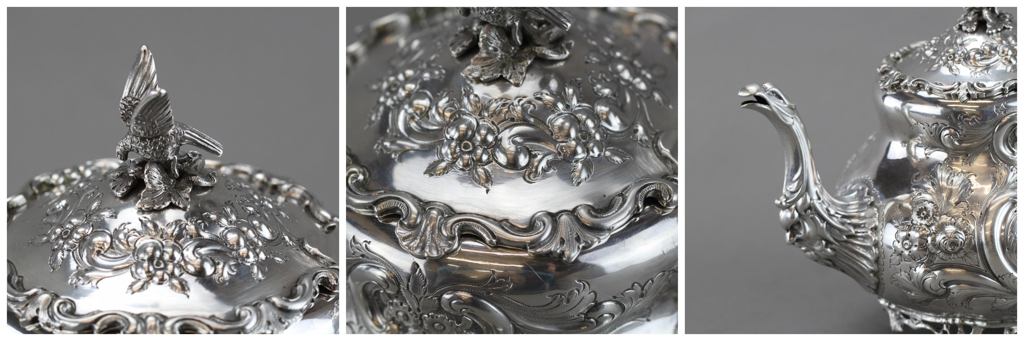 Antikes silbernes Teeservice von Charles Lambe:: hergestellt in Dublin 1900 4