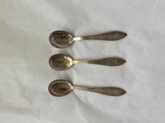 Antiguo Juego de Cucharas de Té de Plata Galt Vintage Estate Decoración Clásica Menaje de Cocina