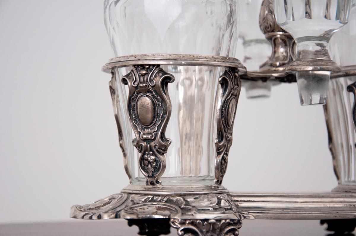 Neoclassical Antique silver cruet set