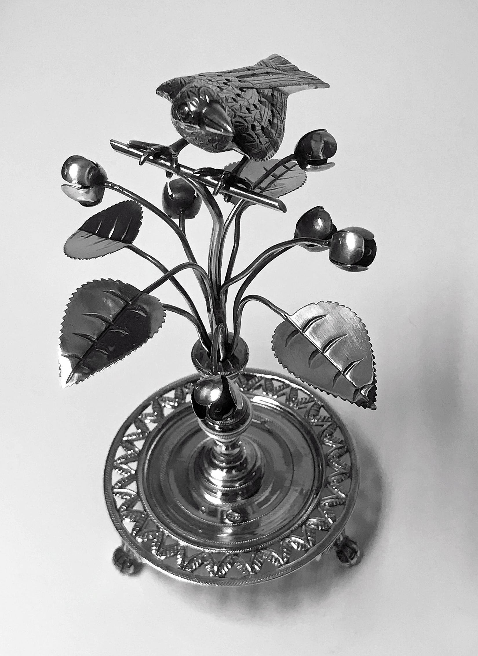 antique sterling silver toothpick holder