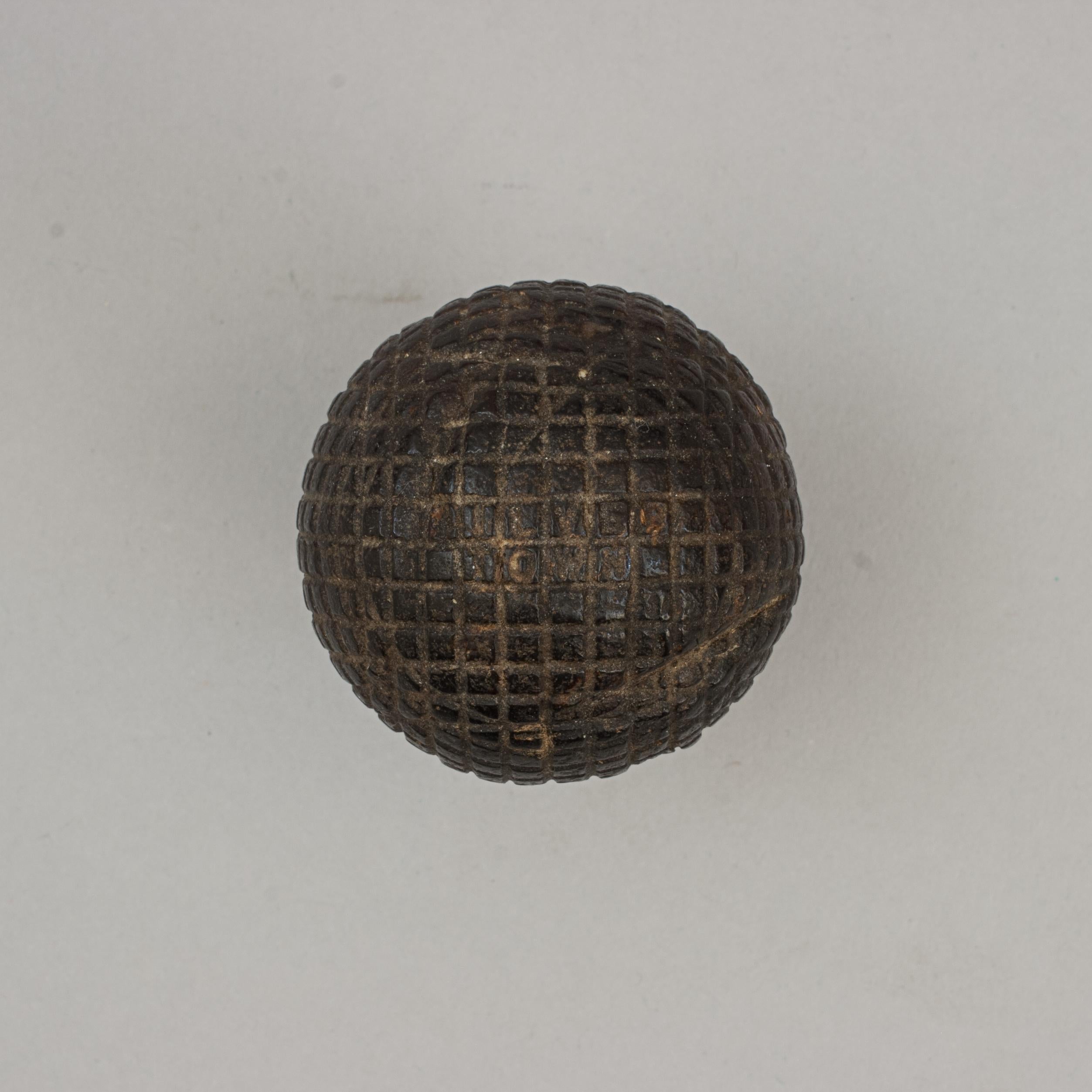 Antique Silver Town Golf Ball For Sale 5