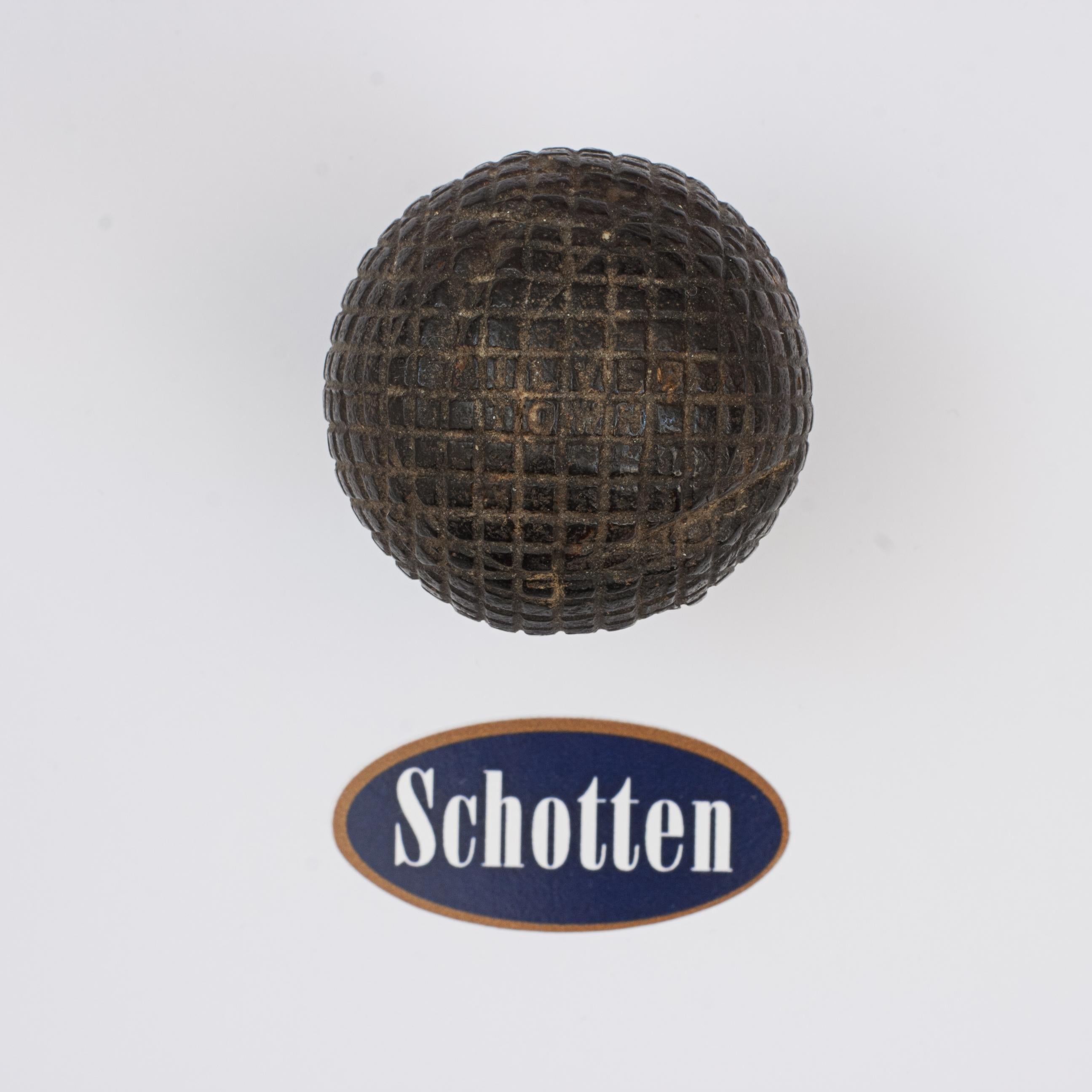 Antiker Stadt-Golfball aus Silber im Zustand „Gut“ im Angebot in Oxfordshire, GB