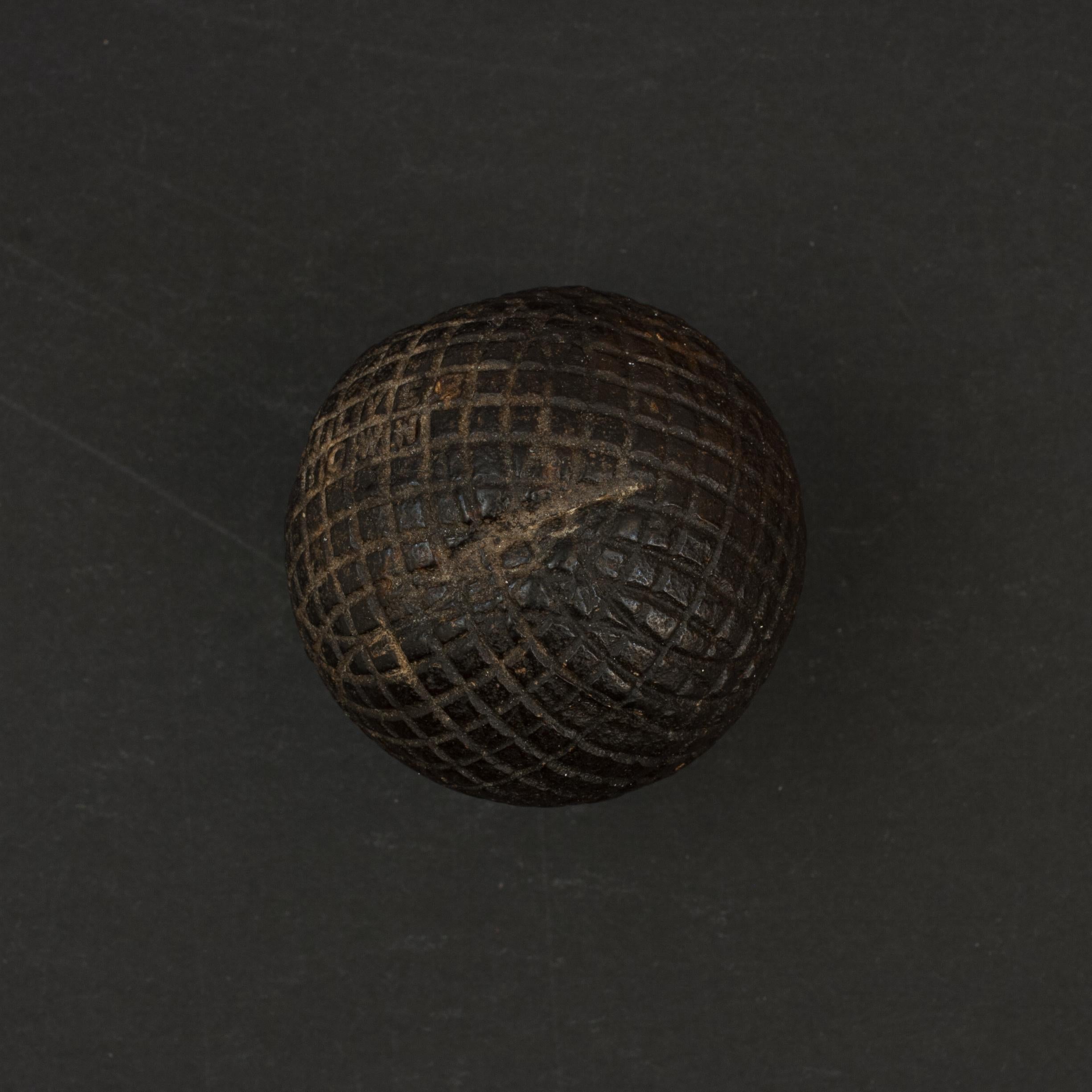 19th Century Antique Silver Town Golf Ball For Sale