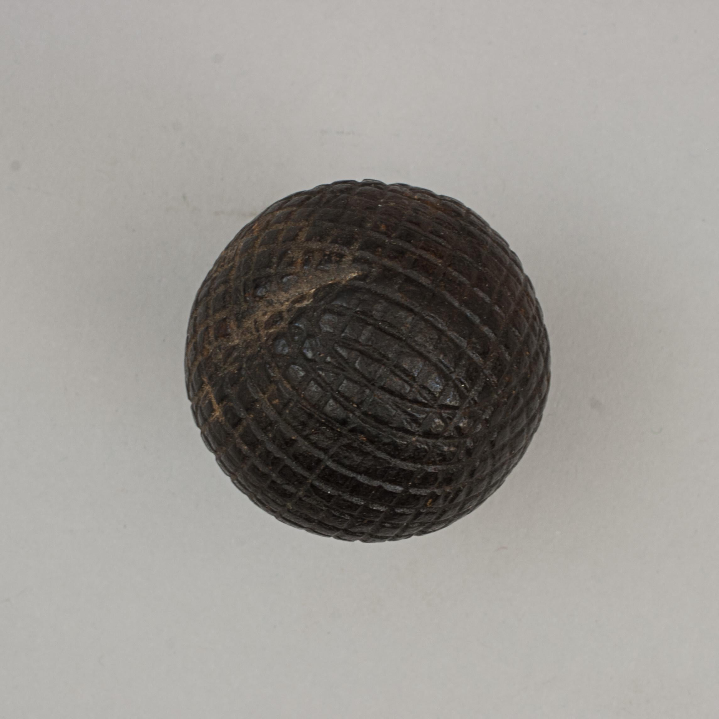 Antiker Stadt-Golfball aus Silber (Sonstiges) im Angebot