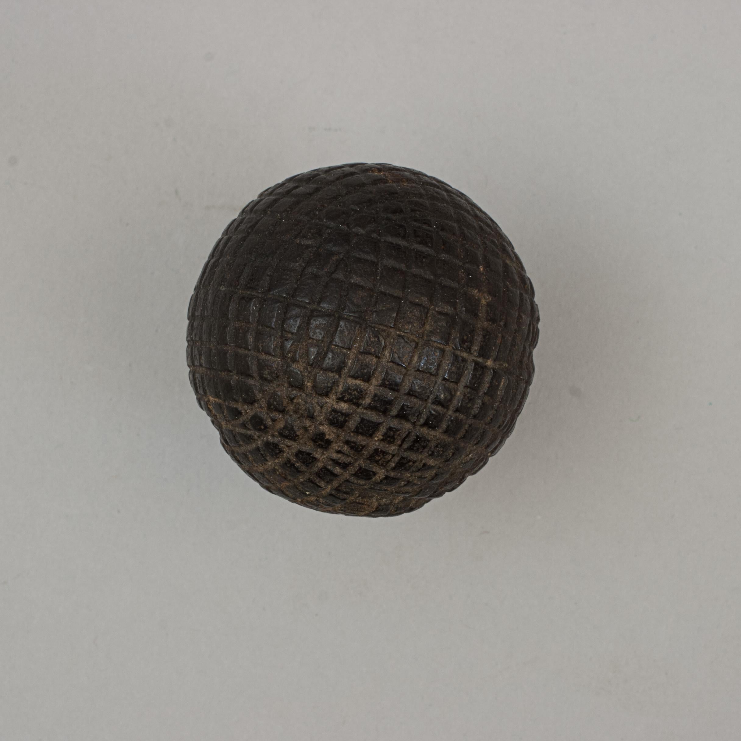 Antique Silver Town Golf Ball For Sale 3
